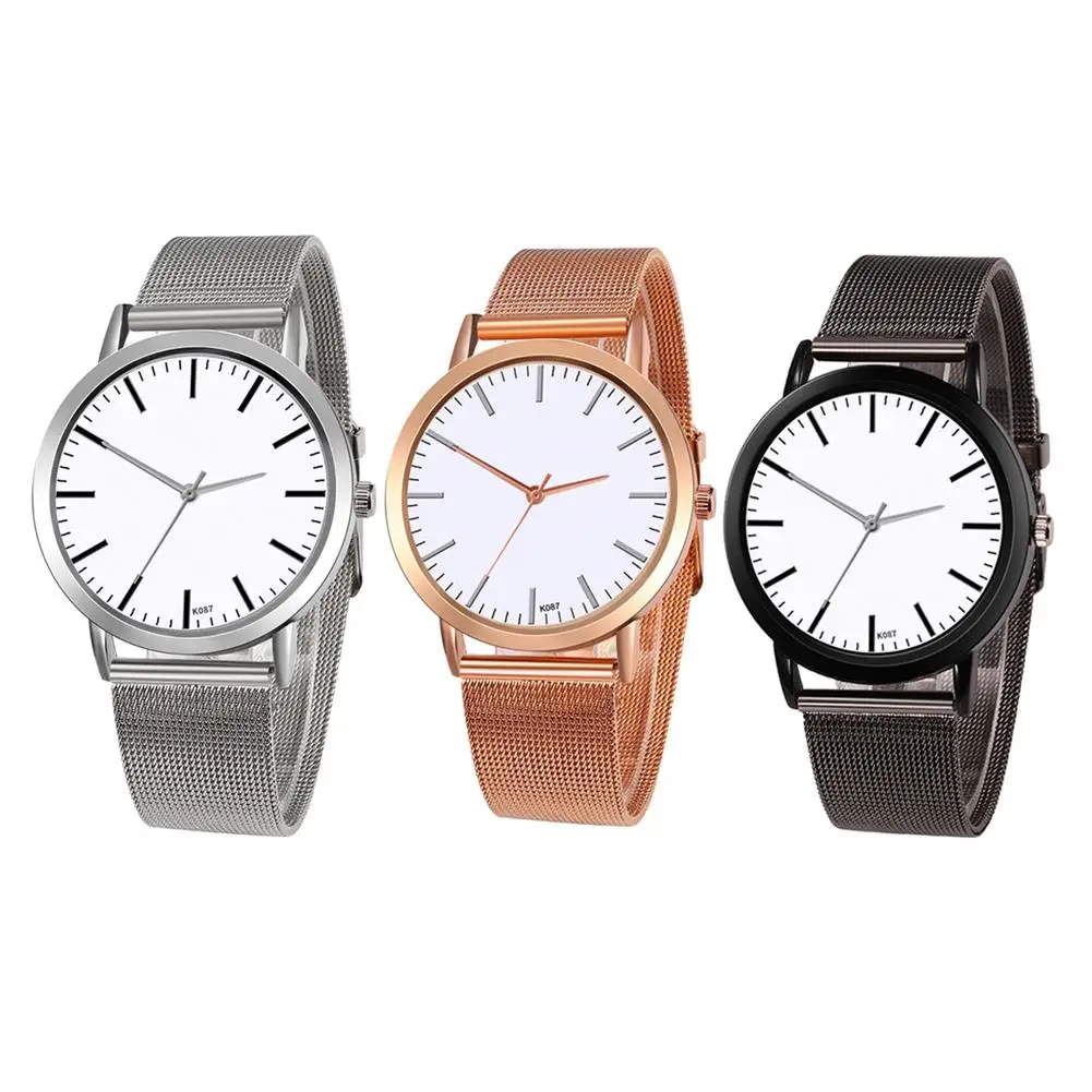 

Simple Roman Scale Quartz Watch Female Fashion Business Party Waterproof Alloy Mesh Belt Wrist Couple Watch Gift For ZOLFA