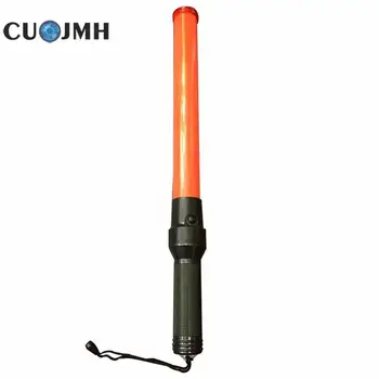

Black Red Traffic Baton Outdoor Safety Led Traffic Baton Safety Signal Warning Waterproof Abs Handle Fluorescence Traffic Baton