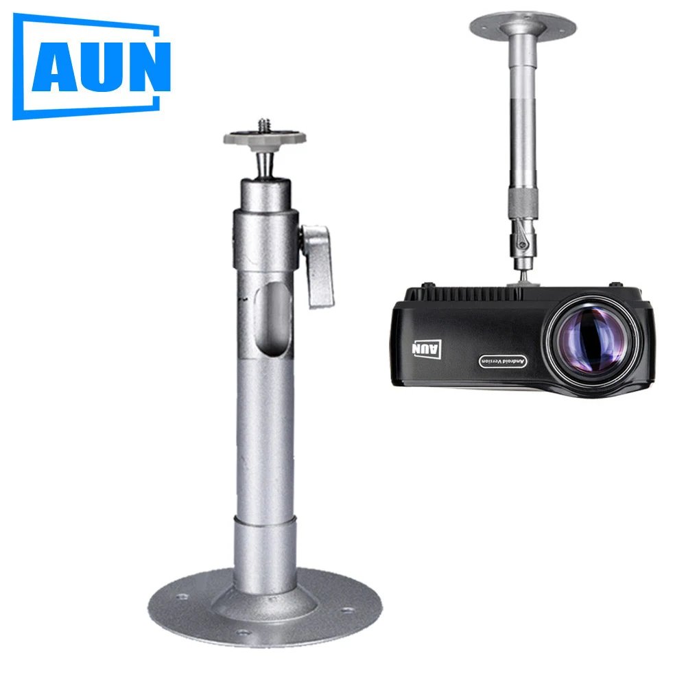 

AUN Projector Holder Ceiling Mount Loading 3.5kg Roof Projector Bracket For Multimedia Beamer Projector Led Proyector Zz01