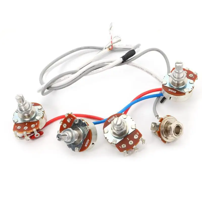 

1 Set LP Electric Guitar Pickup Wiring Harness For EPI SG LP Dot for Replacement LP Electric Guitar( 1 Toggle Switch + 4 Pots )