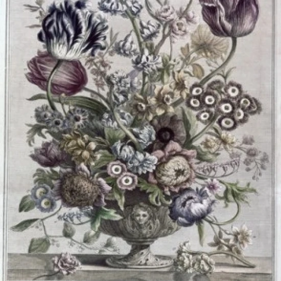 April 1730 H. Fletcher (ca.18th C. British) Lithograph Poster Print (18 x 24) | Дом и сад