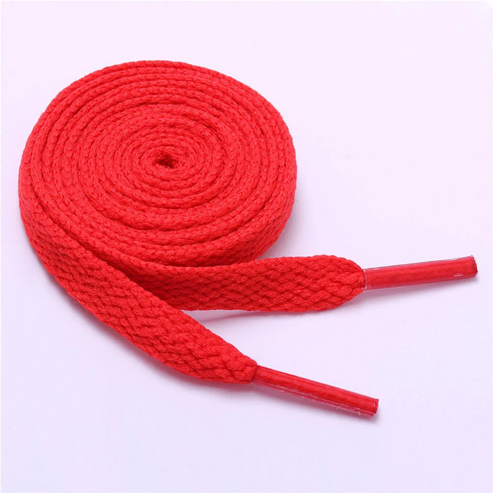 

1Pair 100cm Nylon Flat Populaire Atletische Sport Sneakers Platte Schoenveters Or Cap Rope Multi-Color Long Shoelace Shoe String
