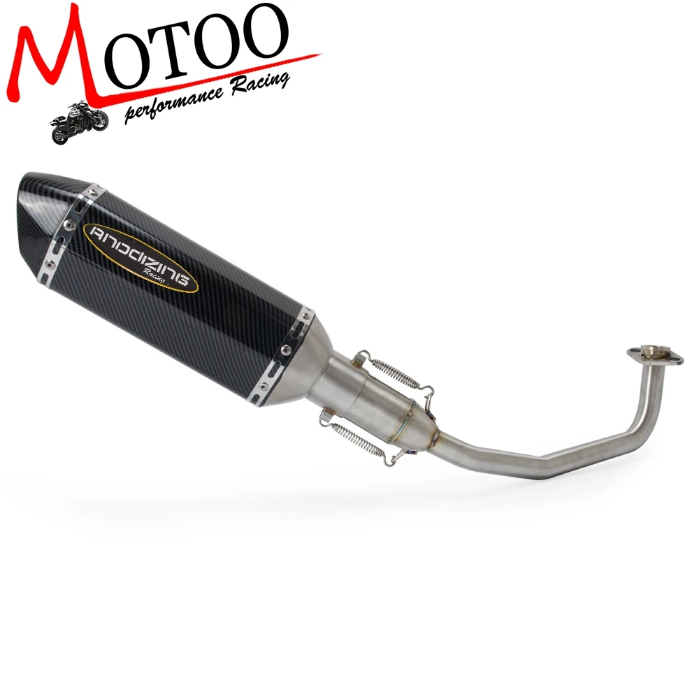 

Motorcycle Full Exhaust System Slip on Header Pipe Front Pipe Muffler for HONDA PCX125 PCX150 PCX 125 150 2012-2016