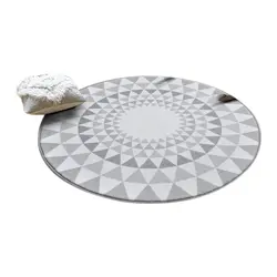 SNNY новый геометрический цветочный пол ковры Nordic стиль детский ковер гостиная чай стол мягкие коврик для спальни Нескользящие круглый