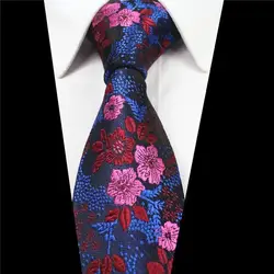 19 лет новый галстук высокого качества полиэстер шелк пряжа окрашенная жаккард кешью галстук с растительным орнаментом маленький