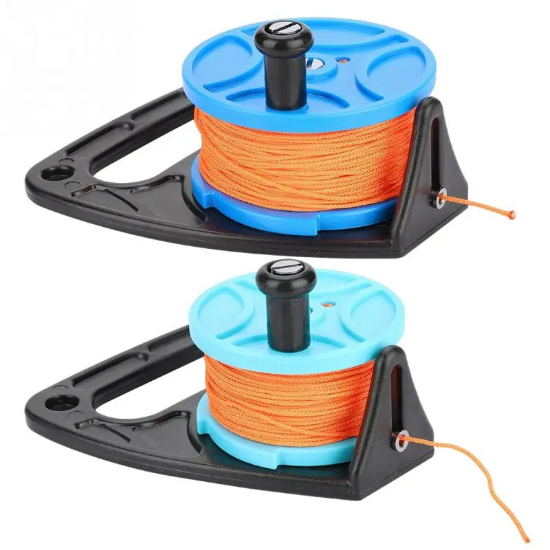 

KEEP DIVING Nylon Swimming Scuba Spool Rope Scuba Diving Tech Spool Reel with Thumb Stopper Dive Accessory