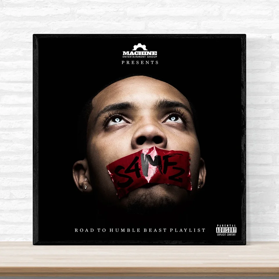 G Herbo S4MF2 постер Дорога к скромному зверю микстройт альбом Обложка печать на