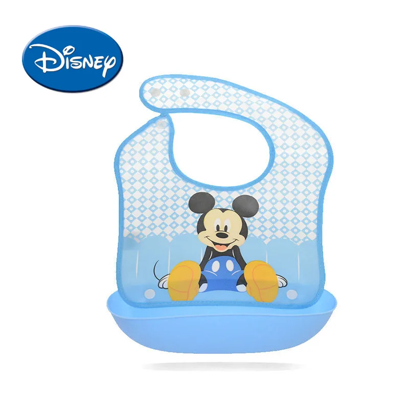 Disney Минни Микки водостойкие детский нагрудник слюнявчик съемный мультфильм