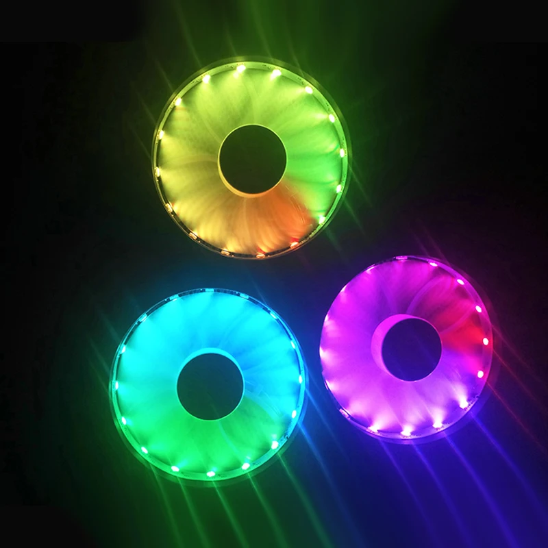 COOLMOON компьютерный корпус PC охлаждающий вентилятор RGB Регулировка LED 120 мм
