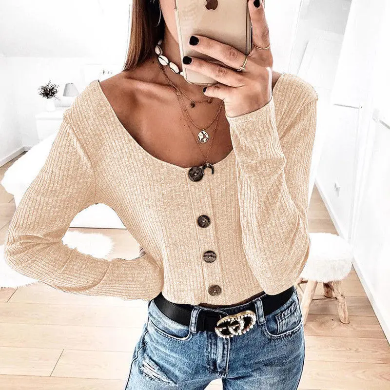 

Thick O Neck Warm Women Sweater Autumn Winter Knitted with Button Femme Pull High Elasticity Soft Female Pullovers Sweater