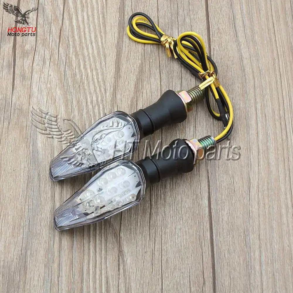 Black Universal Motorcycle LED Turn Signals Indicator Light Lamp Lights For Street Racing Scooter ATV All models Black Universal Motorcycle LED Turn Signals Indicator Light Lamp Lights For Street Racing Scooter ATV All models