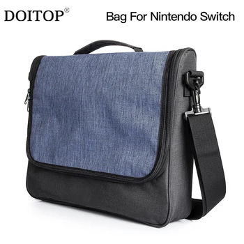 

DOITOP Portable Carrying Case Travel Handbag Messenger Bag For Nintend Switch Multiple Pockets Shoulder Bags For Nintend Switch