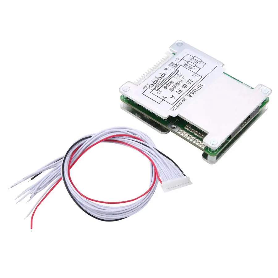 

Protection Board 16S 48V/60V 25A/30A Lithium Battery Balance Protection Board with Aluminum Heatsink High Quality