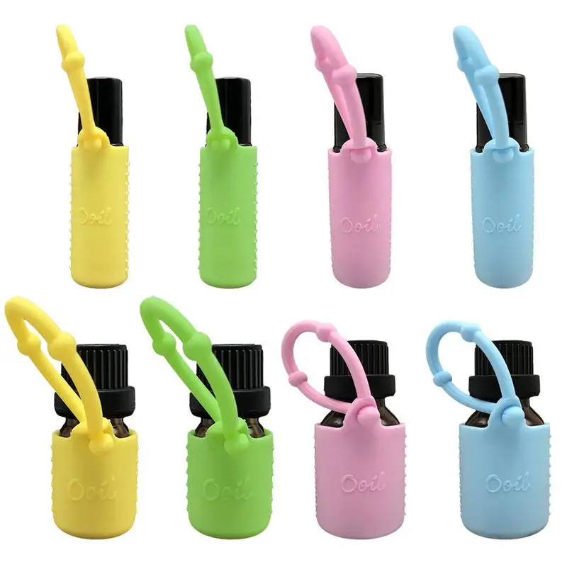 

Silicone Protective Carrying Holder Case Essential Oil Bottle Case Cover Storage Box Protector Suppoort Wholesale Dropshipping