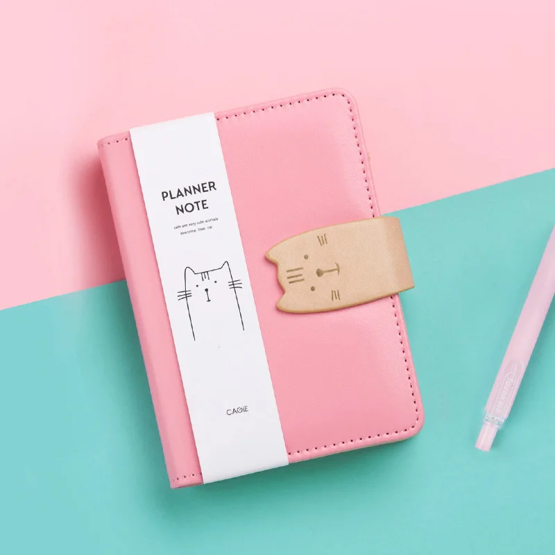 Bullet Journal Sketchbook Cat Kawaii Spiral Binder Travelers Notebook Refills a7 Planner Mini Pocket a6 планировщик