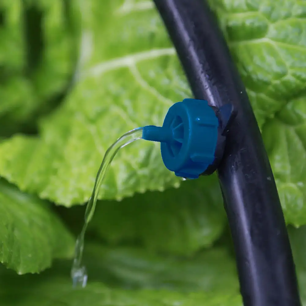 50pcs/set Blue Sprinkler Garden Irrigation 360 Degree Mini Flow Dripper