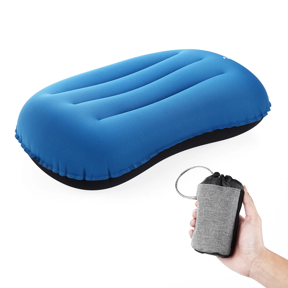 

Outdoor Tool Inflatable Air Pillow Ultralight Foldable Travel Cushion Pillow for Camping Hiking Airplane Car Office Outdoor Tool