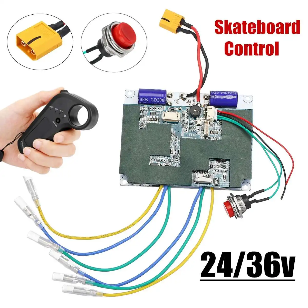 24V 36V Electric Skateboard Controller Longboard Remote Dual Motors ESC Substitute Parts Scooters Skate Board Accessories