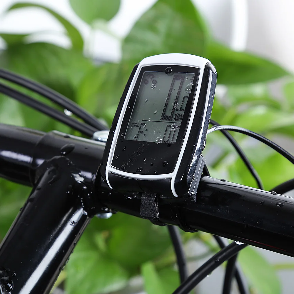 

Water Resistant Bicycle Computer Ultrathin Wireless LCD Backlight Bike Odometer Speedometer For Cycling