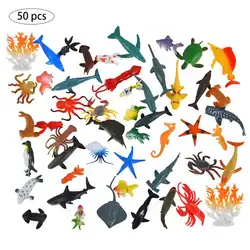 2018 Новый 50 шт. моделирование мультфильм модель морского животного игрушка Моделирование морских животных океан море фигурки животных