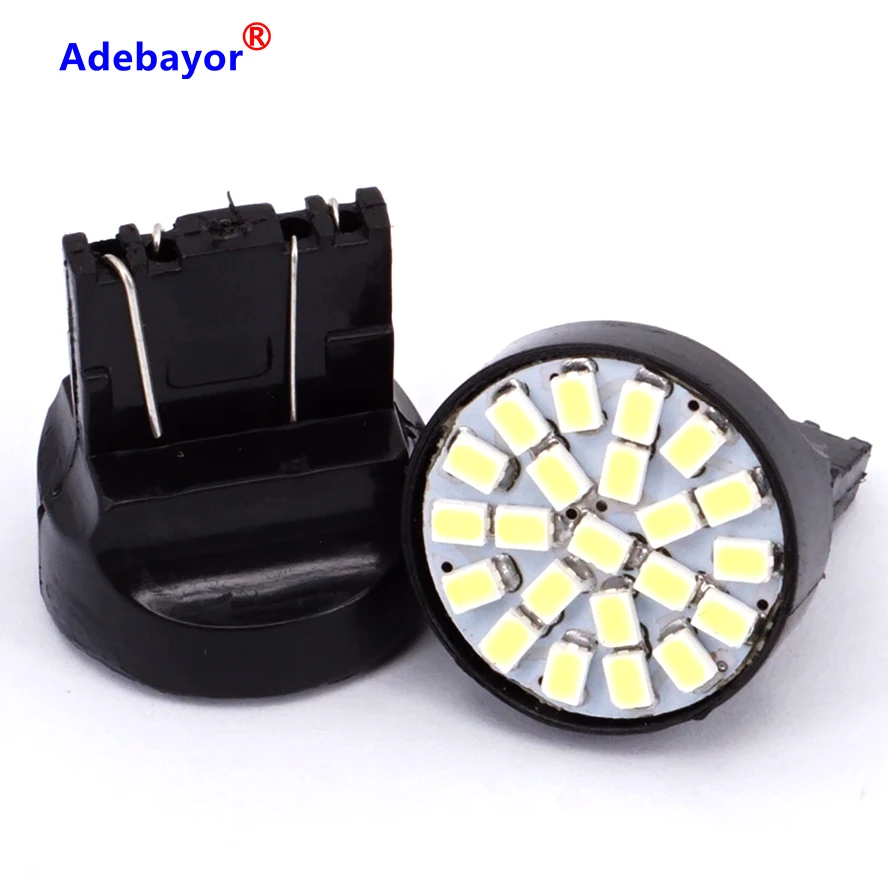 

100X T20 22 LED 1206 3020 SMD Bulb 7443 direction indicator lamp backup turn signals stop park Light red white car accessories