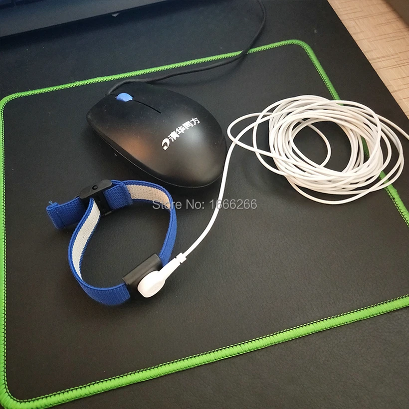 

A 15ft Coiled Connection Cord Earth Wrist straps cable
