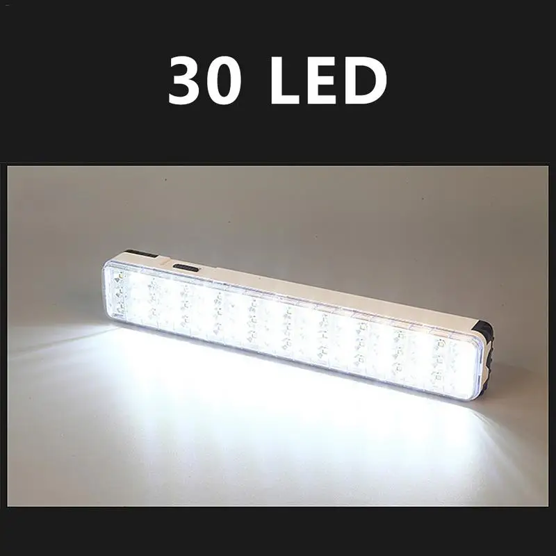 

30/60 LED Multi-Function Rechargeable Emergy Light Flashlight For Home Camp Outdoor 2100mah Lithium Battery 2 Modes 10m Range