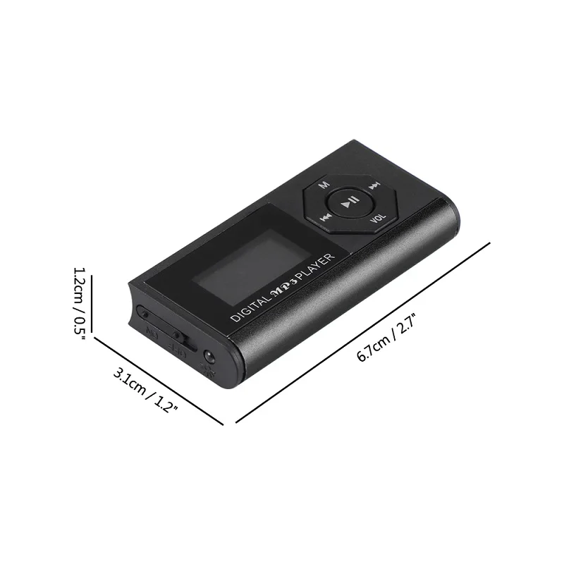 Портативный mp3 плеер FORNORM портативный цифровой компактный спортивный стерео MP3
