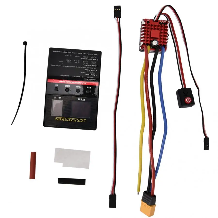 80A Водонепроницаемый 1080 матовый ESC RC Автомобиль матовый ESC электрический регулятор скорости XT60 разъем для 1/10 RC Гусеничный RC модель аксессуары