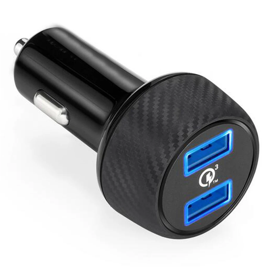 Автомобильное зарядное устройство QC3.0 с двойным портом высокоскоростное