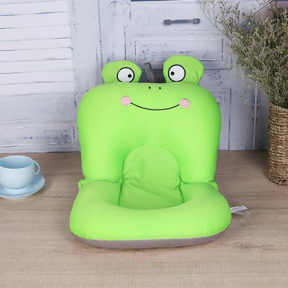 Baby Bath Tub Newborn Baby Foldable Pad Chair Shelf Newborn Bathtub Seat Infant Support Cushion Mat Bath Mat
