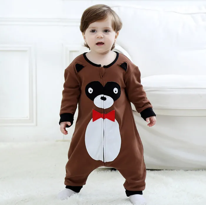 

2018 Newborn Clothes Baby Dress Clothing Boys Girls Jumpsuit Hoodie Romper Outfit Long Sleeve Creepers Bodysuit Costume For Kids