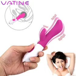 VATINE клитор стимулирующий Вибратор G Spot двойной вибратор-дилдо для взрослых женские секс-товары массажер влагалища Секс-игрушки