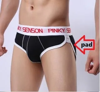 

Brand Pinky Senson Men Underwear Briefs Magic Invisible Bottom Pad Butt-lifting Cotton Panties Bags Panties Mens Gay Underwear