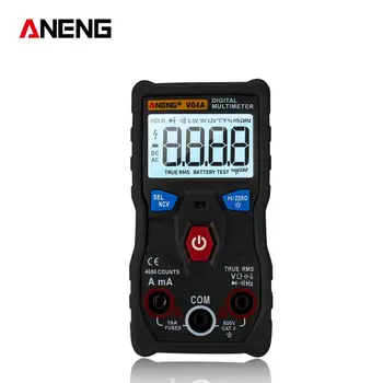 

ANENG V04A 4000 Counts True-RMS Button Automatic Digital Multimeter AC DC Voltage Current Ohm Meter