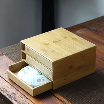 

Square Wooden Puer Tea Box Storage Container Bulk Products Kung Fu Tea Trays Carved Teaware Organizer Casket Chest Gift