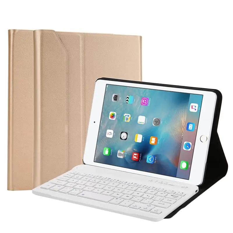 

Leather Case With Bluetooth Wireless Keyboard Case For iPad Mini 1 2 3 Shockproof
