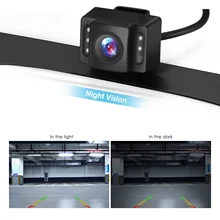 Liquidazione 12 V Auto di Backup Della Macchina Fotografica 170 Gradi Angolo Regolabile Retromarcia Rear-view Macchina Fotografica Del Veicolo di Visione Notturna Impermeabile