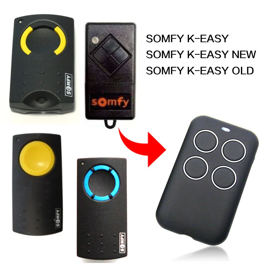 

SOMFY K-EASY OLD NEW remote control universal gate garage remote control SOMFY remotes duplicator 433.92MHz