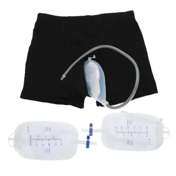 

Reusable Male Urinal Bag Silicone Urine Funnel Pee Collector with Catheter