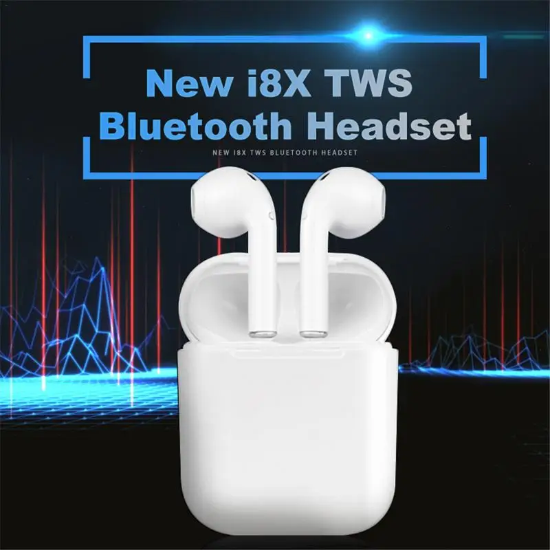 Bluetooth гарнитура беспроводная с зарядным устройством TWS I8X Автоматическое