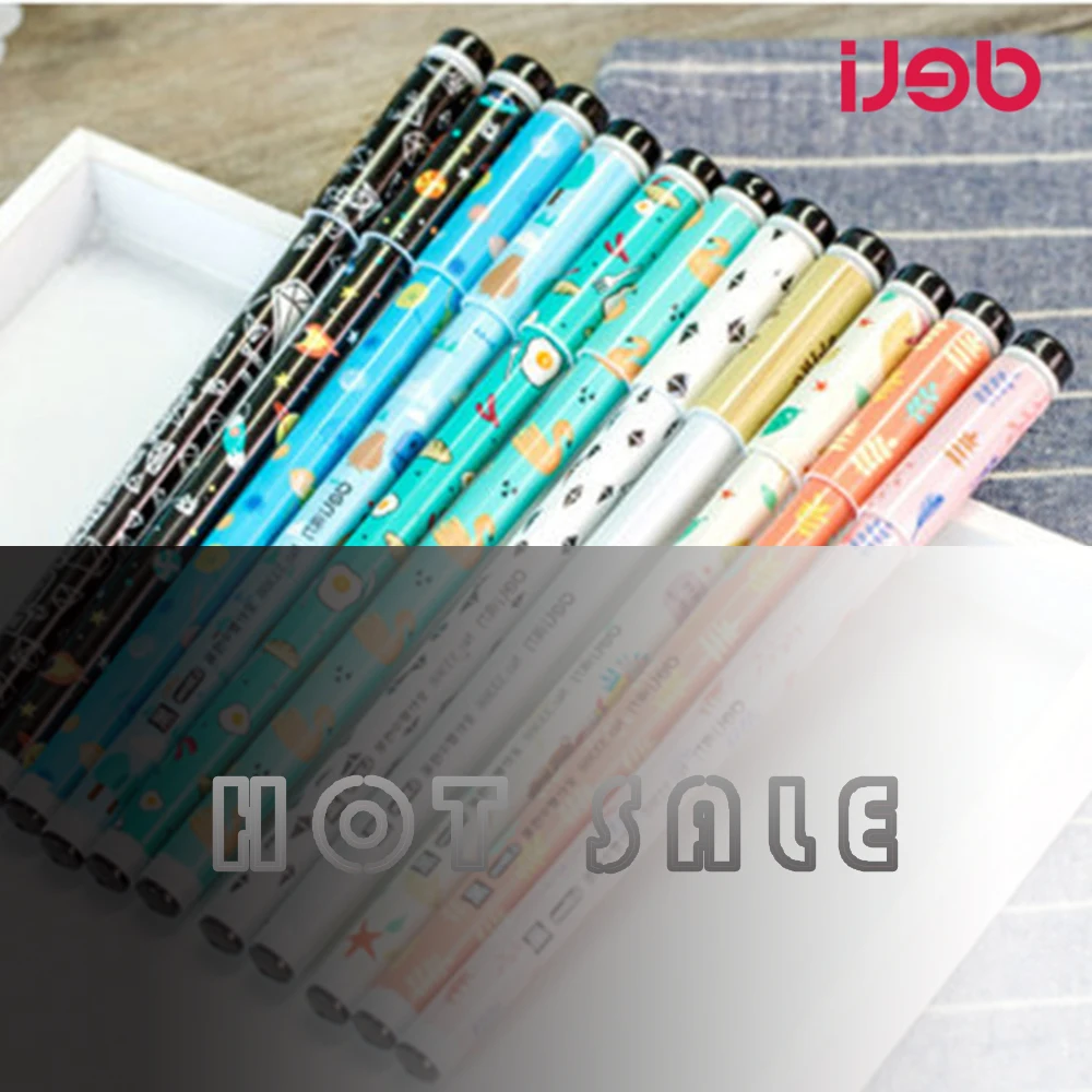 

New shop 24 Pcs/Set 0.35mm School Flexible gel pens Office Supplies Desk Accessories WJ-SMTG243