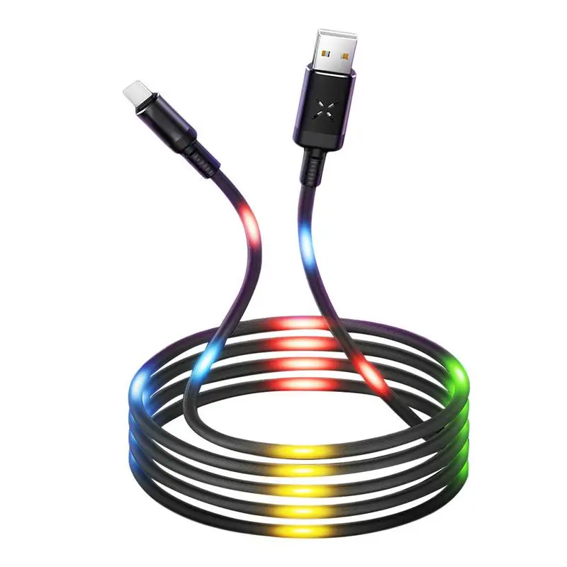 

Music Streaming Data Line Fast Charging Data Transit Tremble 8x Network Red Magic Horse Lamp Sound Control Belt Breathing Lamp