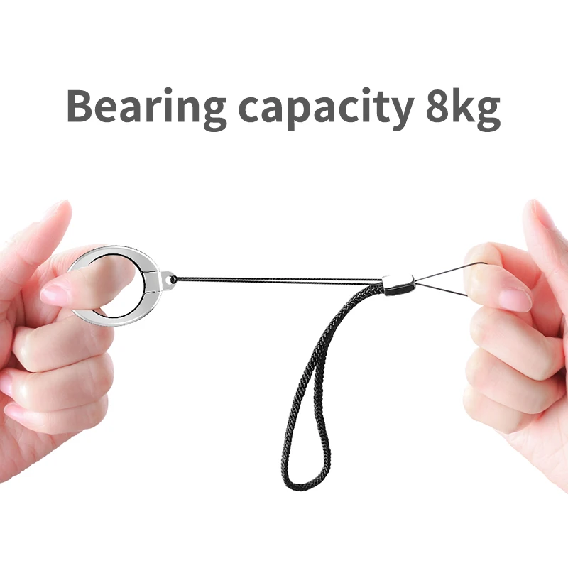 iHaitun 2in1 Desk Mobile Phone Holder Stand For iPhone XS MAX XR X Desk Mount Ring For Xiaomi Samsung Huawei Moving Lanyard
