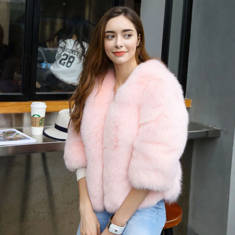 

Зимняя женская куртка, меховые пальто 5XL, 6XL, черное пальто из искусственного меха, розовое меховое пальто, белое меховое пальто из кроличьего меха