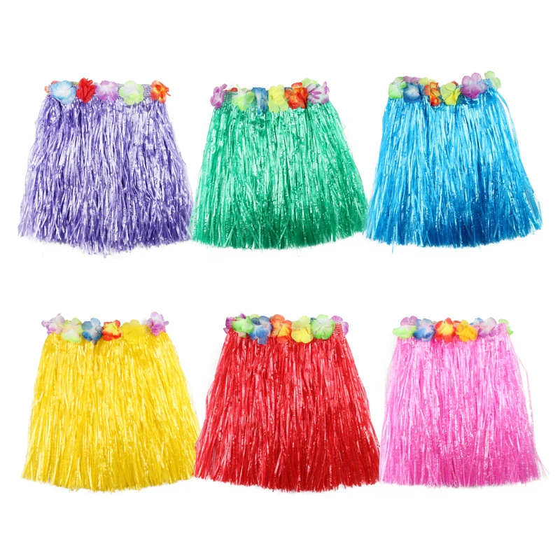 

30CM Grass Skirt Masquerade Colourful Costume Party Wedding Garland Hawaiian Performing Carnaval Props Free Shipping