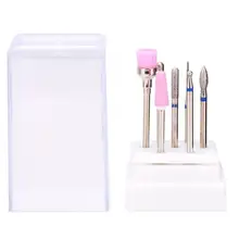 Для маникюра маникюрные фрезы 7 шт./компл. и сверлами для ногтей файл шлифовальный набор Электрический Фрезер для маникюра и педикюра Инструменты