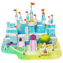 DIY 3D режим дом игрушки Пазлы дом игрушки ручная модель здания игрушки мальчики девочки Алфавит цифры обучающая игрушка