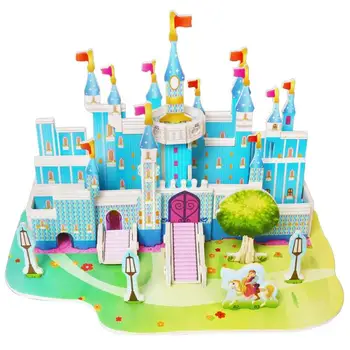 

DIY 3D Mode House Toys Puzzles House Toys Manual Building Model Toy Boys Girl Alphabet Digit Learning Education Toy