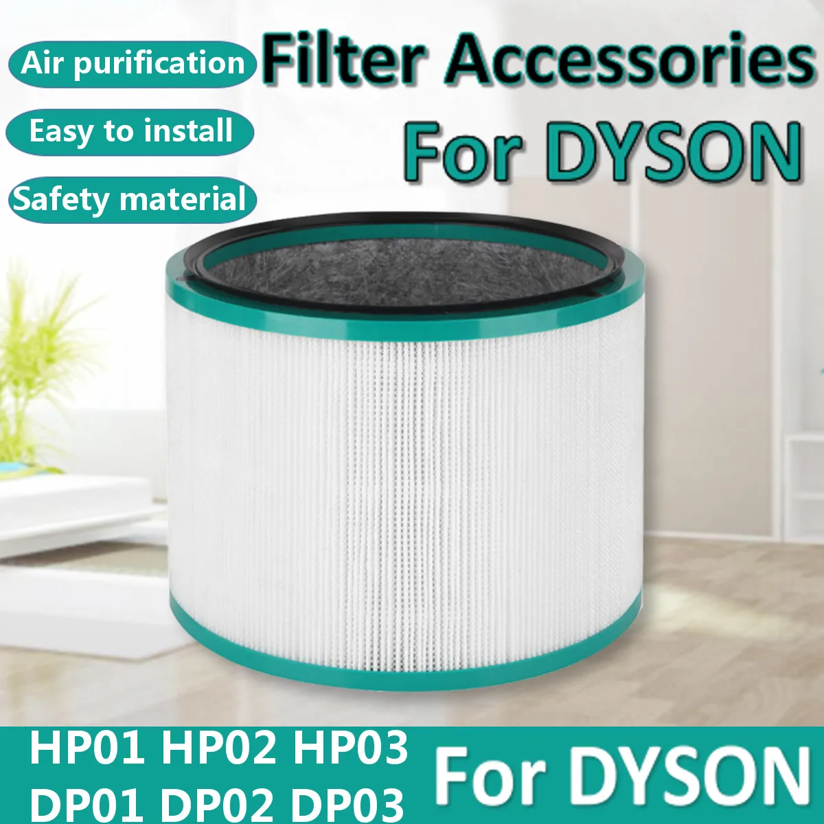 

Air Cleaner Hepa Filter For Dyson HP01 HP02 HP03 TP01 TP02 TP03 Pure Fresh Link Air Purifier Cleaner Parts Replacement Filters